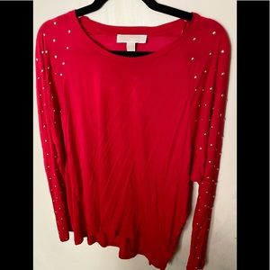 Michael Kors Red studded shirt